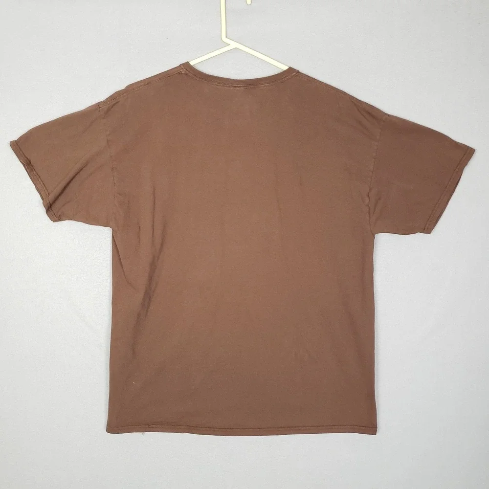 Fruit of the Loom Frank Zappa For President Graphic Tee Brown Mens XL Shirt